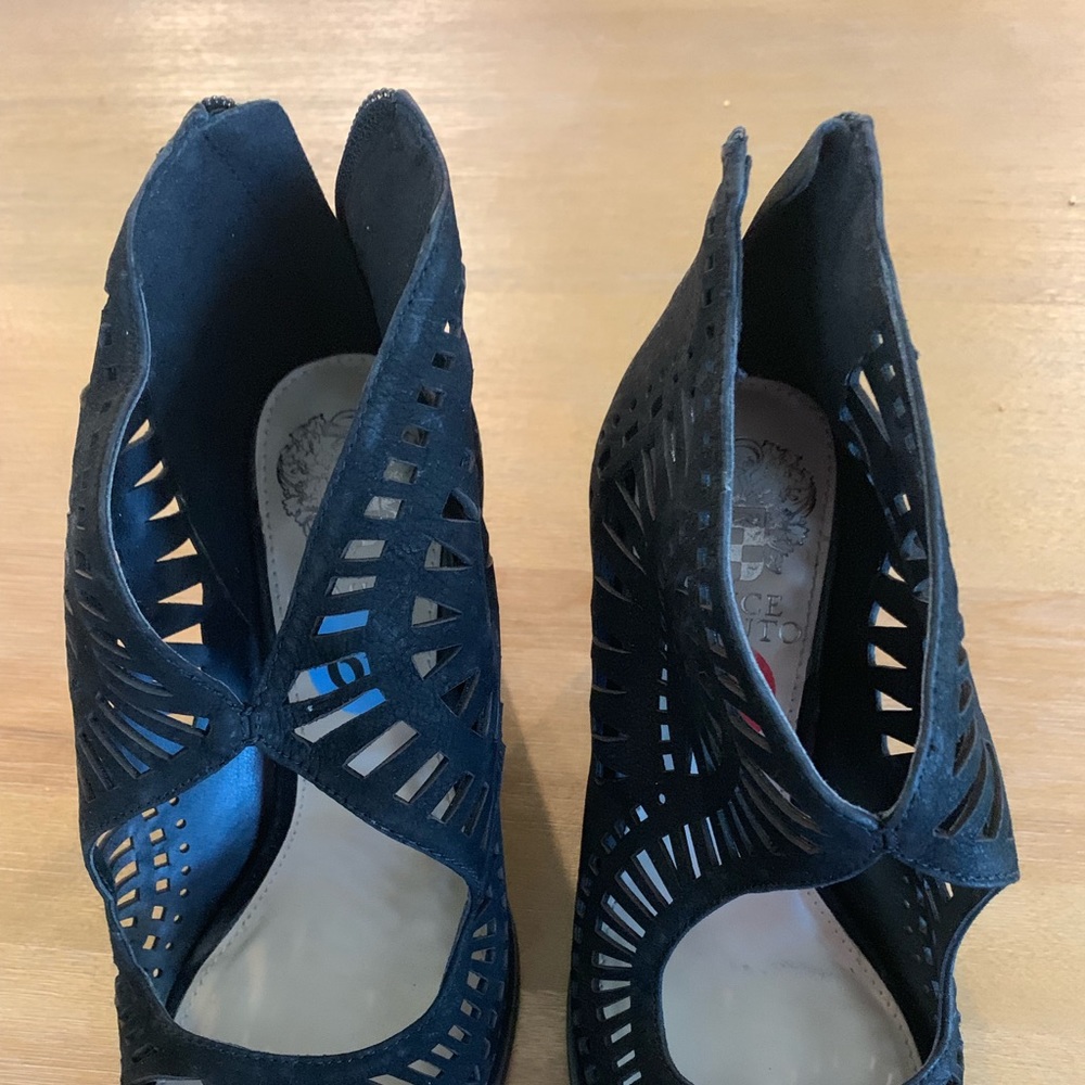 Black suede shoes